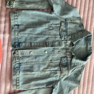 Casual Light Blue Denim Jacket